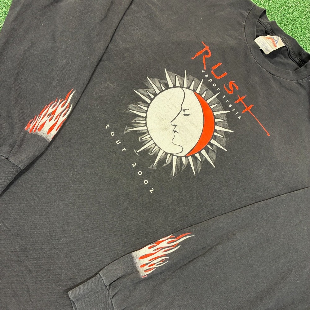 Y2K 2002 Rush Vapor Trails Tour Flame Long Sleeve T-shirt